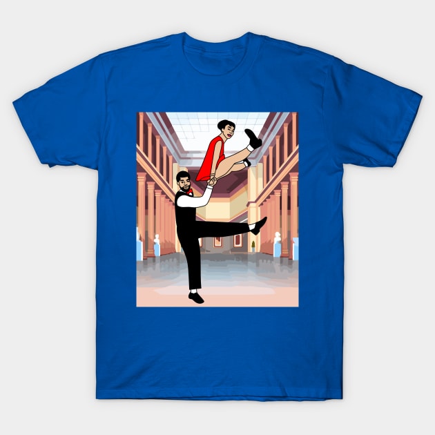 Couple Dancing Romantic Dance T-Shirt by flofin